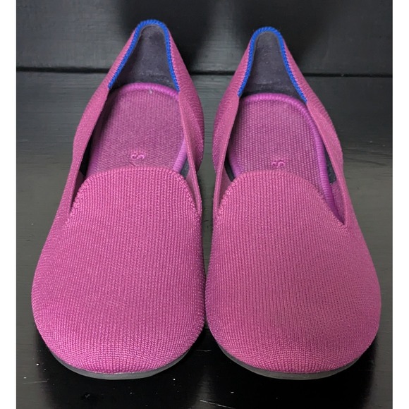 Rothy's Women's Almond Toe Knit Loafer Shoes 8 1/2 Fuchsia - Picture 4 of 9